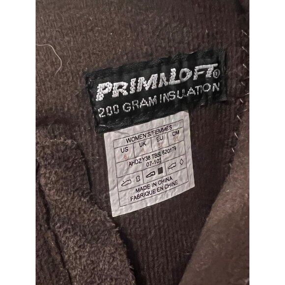 North Face Primaloft Brown Leather Boots - Size 6 - Picture 6 of 6